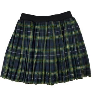 Xhilaration Plaid Mini Skirt - Black, Green, Yellow